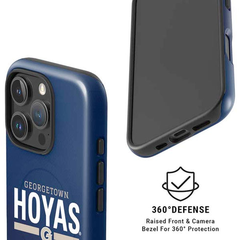 Georgetown University Hoyas Stripe iPhone 16 Pro Magsafe Impact Case